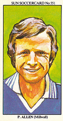Peter Allen Millwall 1978/79 the SUN Soccercards #551